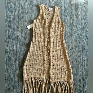 Boho Crochet Knit Vest
